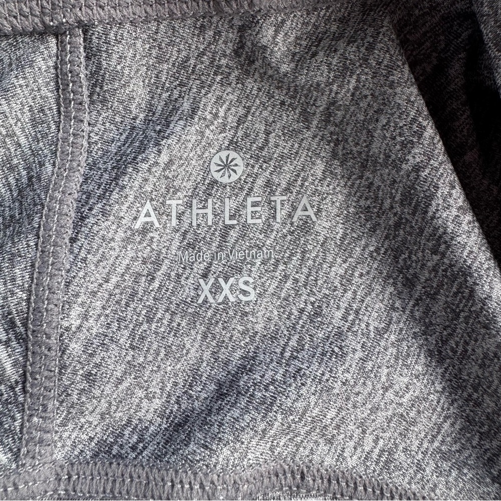 Athleta Womens Vitamin Sea Hooded Full Zip Stretchy Jacket Heather Gray Size XXS - Picture 5 of 8